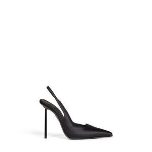Le Silla Women Black Satin Amelia 120 Mm Slingback Pumps